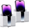 D1 Wall Mount Phone Holder, Phone Stand with Adhesive and Data Cable Receiving Hole, Phone Holder for Shower, Charging, RV, Compatible with iPhone...