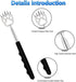 6 Pack Telescoping Back Scratcher - Bear Claw Back Scratchers - Portable Extendable Backscratcher with Rubber Handles in Black, Blue, Green, Purpl...
