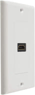 TENINYU Single HDMI Wall Plate (1 Port) - 4K UHD, ARC, and Ethernet Pass-Thru Support (1-Gang) White - for 1 HDMI (1-Port)...