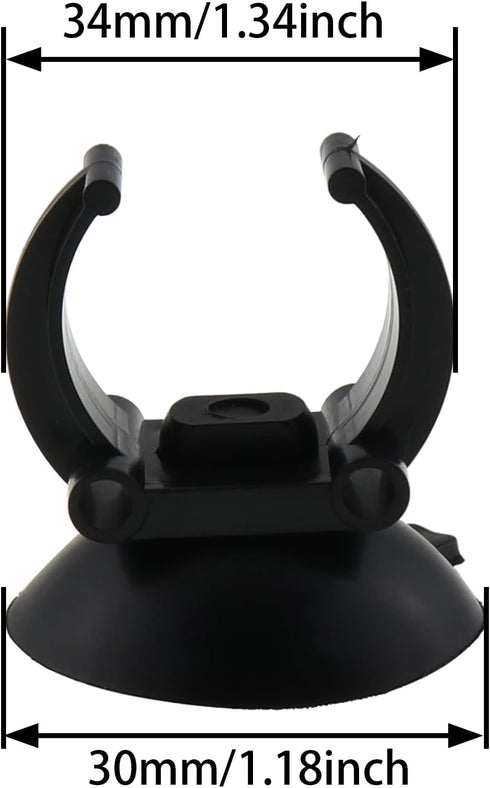 Sucker Clip 6pcs Black Plastic Replacement Fish Tank Aquarium Heater Suction Cups Clips Suckers...
