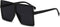 GRFISIA Square Oversized Sunglasses for Women Men Flat Top Fashion Shades...