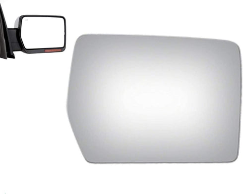 WLLW Side Mirror Replacement Glass fit for 2004 2005 2006 2007 2008 Ford F150 Convex RH Rignt Passenger Side Including Adhesive, Non Towing Mirror...