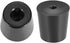 uxcell D33 x 27 x H33mm Black Color Rubber Feet Anti Vibration Isolator Absorber Base Foot Pads,2pcs...
