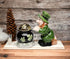 Green Leprechaun and Black Pot of Gold Tone Salt and Pepper...