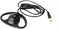 Single Side Earphone D Shape Earpiece Headset Listen Only 3.5mm Hook Earbud simultaneous interpretation Headphone (1 Pack)...