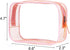Clear Pouch Small, Clear Makeup Bag, 6.6"x2.3"x4.7" Size TSA Approved Toiletry Bag, Clear Travel Bags for Toiletries, Clear Cosmetic Bag for Women...