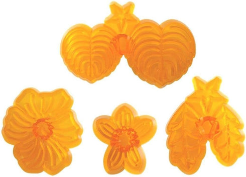 JEM Pansy & Violet Fondant Cutters, for Cake Decorating, Set of 4...