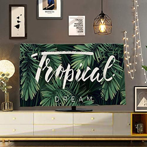 TV Dust Cover for 32"-70" Inches Indoor TV, Landscape Printed Dust-Proof Protector for LCD, LED, Plasma Flat Screen. High Definition Thickened Art...