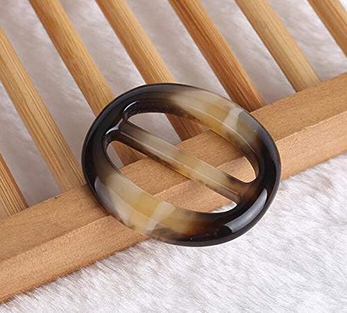 XINGZI 6PCS Plastic Oval Smoothly Fashion Silk Scarf Clips Clasp Ring Scarf Buckle Slides Clothing Ring Wrap Holder for Women Girls Silk Neckerchi...