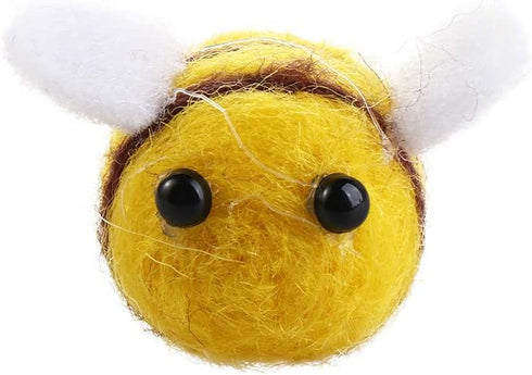 20 Pcs Wool Felt Bumble Bee,Cute Bee Craft Ball,Mini Crafts Ball Bumble Bee,for Baby Shower Decoration DIY Craft Jewelry Accessory...