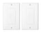 Cable Matters 2-Pack 1-Gang Wall Cable Pass Through Wall Plates with Flexible Rubber Grommet, Cable Wall Plate, In Wall Cable Management Solution ...