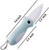 Ceramic Paring Knife, Pocket Knife Folding Knife, Super Sharp Blade only 2.3 inch, Fruit Peeling Vegetable Cutting, Easy-to-Carry (Blue)...