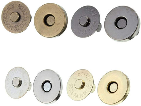 Magnetic Button Clasps Snaps Fastener Clasps for Sewing, Craft, Purses, Bags, Clothes, Leather 40 Sets(18mm-4 Colors)...