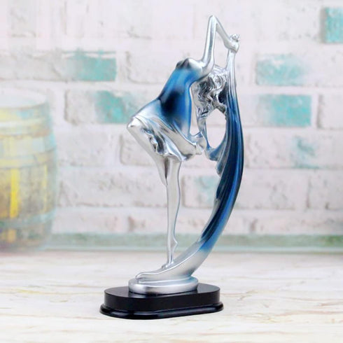 DIYOMR Elegant Ballet Girl Crafts Ornaments Home Decor Figurine, Dancing Girl Statue Decor Ornaments for Living Room/Bedroom/Wine Cabinet/Office D...