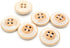 CRAFTMEMORE Wood Buttons 4 Holes White Painted Wooden Button for Sewing DIY Crafts B46 (15mm, 12pcs)...