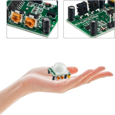 WMYCONGCONG 10 PCS HC-SR501 PIR Module Pyroelectric Infrared Motion Sensor Module Detector for Security Use...