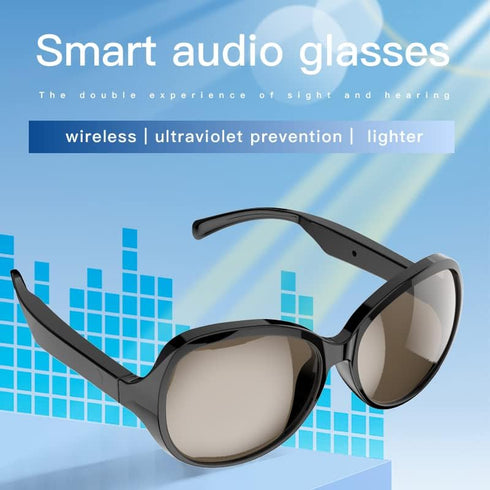 F07 Smart Glasses,Wireless Bluetooth Smart Sunglasses,IP4 Waterproof,Open Ear (Music&Call) for Smart Devices - Blue Light Blocking,Connect Mobile ...