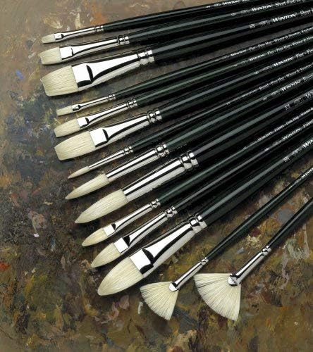 Winsor & Newton 5975712 Winton Hog Round #12 Bristle Brush...