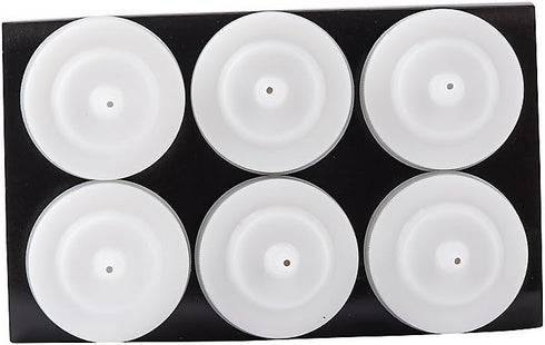 TableCraft C11663C White 16 Oz. Wide Squeeze Dispenser - 6 / PK...
