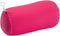 Microbead Bolster Tube Travel Pillow - Compact Neck Roll Pillow for Airplane, Car, or Home - Soft Lumbar Support Pillow - Pink...