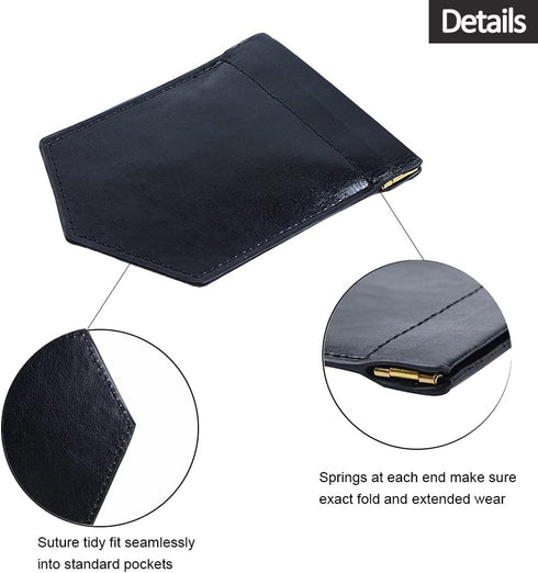 Pocket Square Holder Leather Pocket Square Holder for Men's Suit Handkerchief...