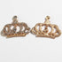 45mm Big Bling Gold Flatback Crystal Crown Rhinestone Buttons Embellishment for DIY Handbag Shoes Wedding Invitation Decoration 20PC (Golden)...