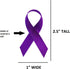 Exclusive USA | American Made 250 Purple Satin Domestic Violence & Alzheimer’s Awareness Ribbons - Bag of 250 Fabric Ribbons with Safety Pins...