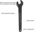 uxcell 16mm Single Open End Spanner, High Tensile Steel Single Open Wrench Hand Tool for Mechanical Automotive Repair, Black...