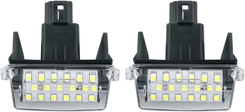 Gempro 2Pcs LED License Plate Light Lamp Assemly for Toyota Camry Yaris Highlander Prius C Avalon, Powered by 18SMD Xenon White LED Lights...