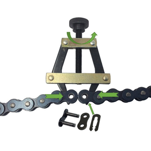 Aobbmok #25#35#41#40#50#60 415H,428H, 520,530 Roller Chain Connecting Puller Holder for Motorcycle Bicycle Go Kart ATV Chains Replacement...