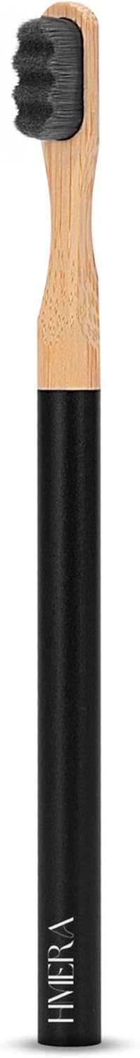 Premium Extra Soft Delicate Nano Bristle Toothbrush, Metal Handle, Soft Bristles for Gentle Oral Cleaning, for Sensetive Teeth - Deep Space (Black...