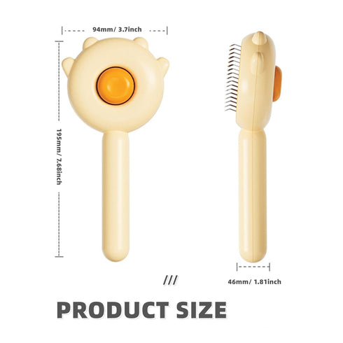 Cat Brush Dog Brush Self Cleaning Cat Comb Hair Brush with Release Button for Shedding Pet Massage Brushes Cat Grooming Brush for Shedding Long or...