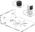 2Pack Acrylic Wall Mount Bracket (Upgrade Version) for Wyze Cam Pan V3, Wyze Cam Pan V2, Adhesive Small Wall Shelf for Security Cameras, Speakers,...