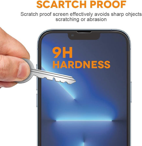 Platinum Shield Compatible with iPhone 13/13 Pro/14, Tempered Glass Screen Protector (3 Pack), 9H Hardness, Scratch Resistance, Ultra HD, Bubble F...