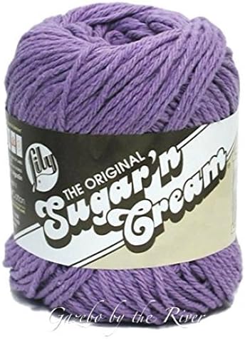 Lily Sugar 'n Cream 100% Cotton Yarn ~ 2.5 oz. Skeins (Hot Purple #1317)......