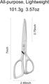 LIVINGO Sharp Tailor Fabric Scissors - 7" Professional Forged Stainless Steel Heavy Duty Sewing Metal Shears All Purpose, Crafting Scissors for Dr...