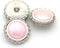 5Pcs Metal Resin Buttons Pearl Embellishment Crystal Upholstery Buttons for Jewelry Making Wedding DIY(Pink,22mm)...