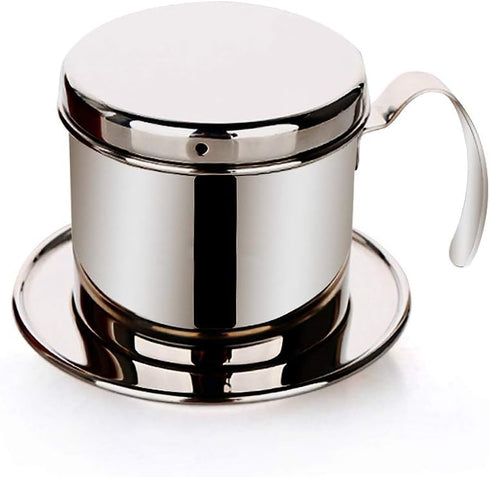Vietnamese Coffee Drip Filter, Stainless Steel Drip Coffee Filter Maker Pour Over Coffee Dripper, Stainless Steel Cup Portable Coffee Maker Infuse...