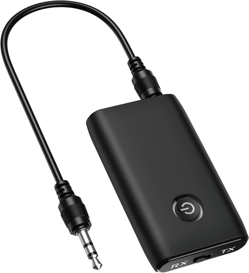 Bluetooth Transmitter Receiver 2 in 1, Hands-Free Call Aux Bluetooth Adapter for Car, Wireless Bluetooth Car Adapter, 3.5mm Bluetooth Audio Adapte...
