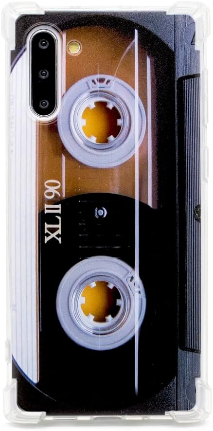 FAteam Case for Galaxy Note 10,with Reinforced Corners TPU Soft Bumper Retro Music Cassette Tape Phone Case Compatible with Samsung Galaxy Note 10...