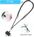 Universal Cell Phone Lanyard, Crossbody Lanyard Adjustable Detachable Nylon Neck Strap, Compatible with All Mobile Phone, with Keychain and 2 Patc...