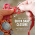 Baby Buddy Secure-a-Toy, Adjustable Pacifier and Teether Strap for Stroller, Highchair, and Car Seat, Royal Orange Gray Black, 4 Pack...