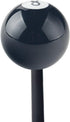 Dewhel 2 1/4" 8 Ball Billiard Round 3 4 5 6 Speed Black Shift Knob 3/8"-16 For Hurst Chrome Shifter Sticks...