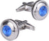 Mens classic cufflinks business wedding shirts gifts (blue)...