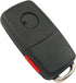 Flip Replacement Keyless Entry Key Fob Cover fit for VW Jetta Passat Keyless Entry Key Fob Case Shell...