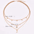 Women Simple Choker Moon Star Choker Necklace Pendant Necklace Trendy Necklace for Women (GOLD)...