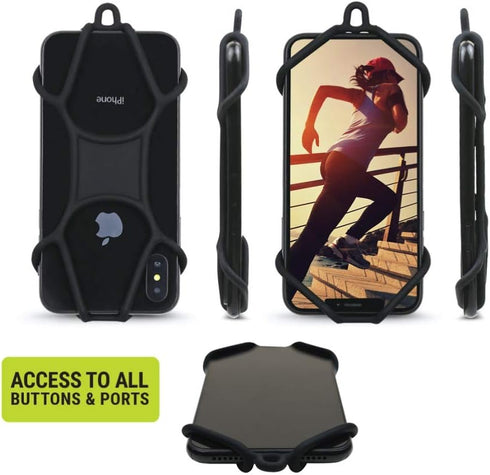 Gear Beast Universal Phone Lanyard Holder and Ring Grip, Silicone Cell Phone Lanyard Neck Strap and Phone Ring Holder...