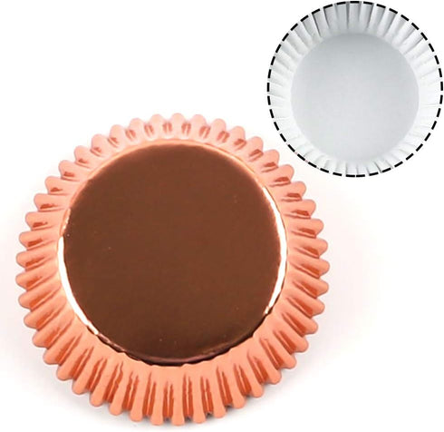 BAKHUK 500pcs Cupcake Liners for Baking, Foil Cupcake Liner, Standard Size 2 Inches 10 Colors Cupcakes Liners...