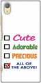 AMZER Slim Fit Handcrafted Designer Printed Snap On Hard Shell Case Back Cover with Screen Cleaning Kit Skin for Sony Xperia Xa1 Plus - Cute HD Co...