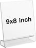 Dry Erase Acrylic White Board, 9" x 8" Desktop Whiteboard Easel with Stand, Writing Desk Easel Board with Dry Erase Surface for Memos, Lists, Acry...